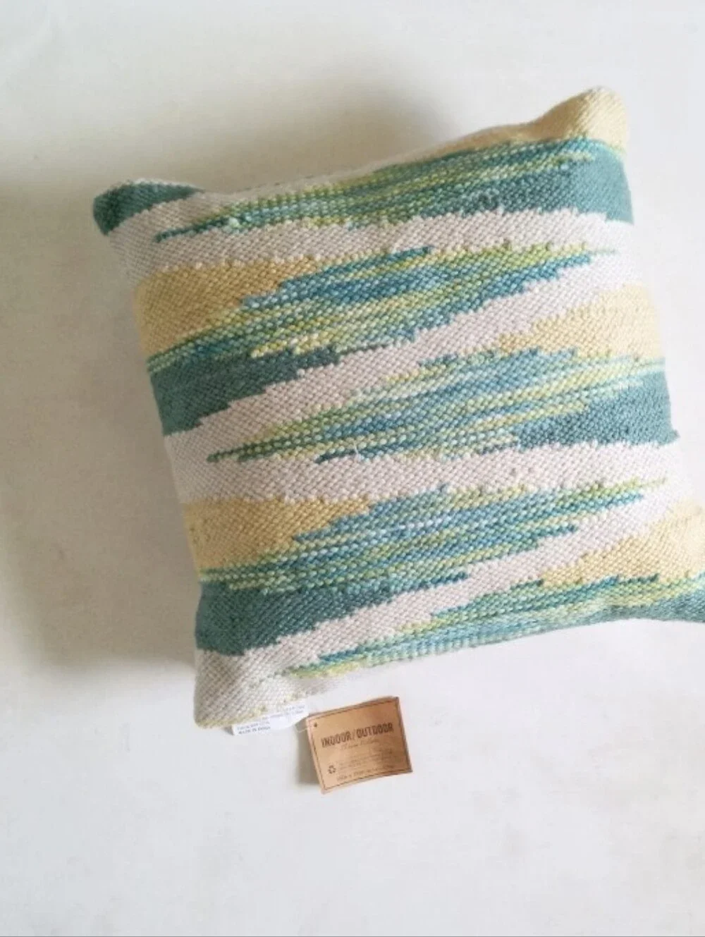 World Market indoor/outdoor textured Southwestern style throw pillow